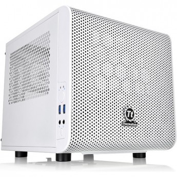 Корпус THERMALTAKE CORE V1 SNOW без БП miniITX 1x200mm 2xUSB3.0 audio bott PSU белый