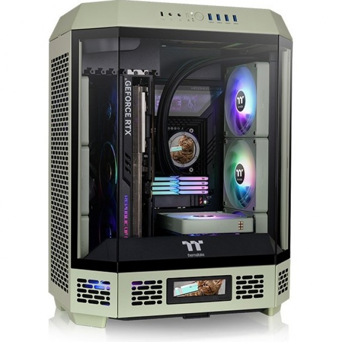 Корпус THERMALTAKE MID TOWER CHASSIS The Tower 600 Matcha Green