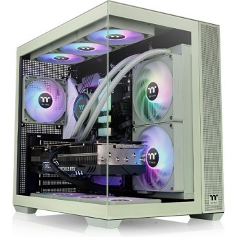 Корпус THERMALTAKE VIEW 380 TG ARGB MATCHA GREEN MID TOWER CHASSIS