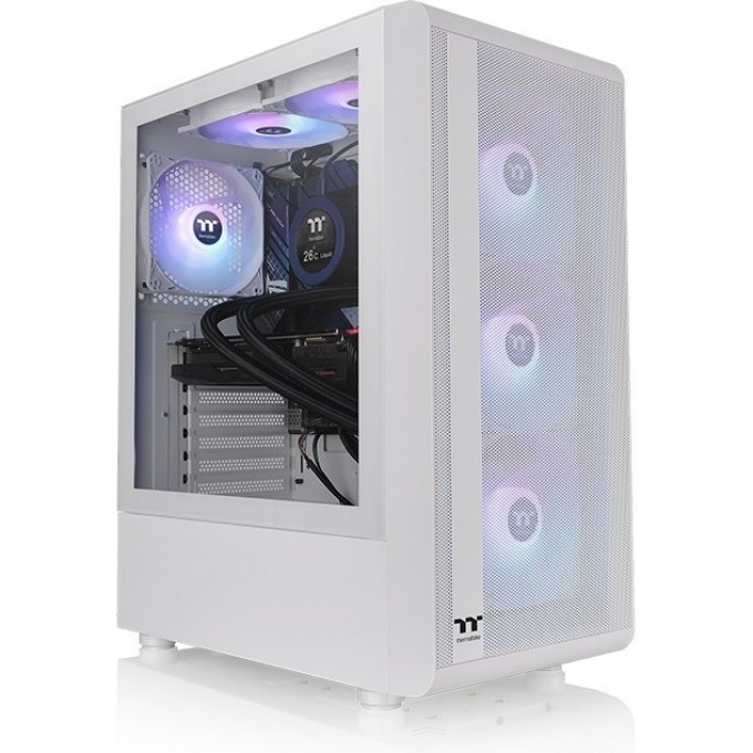 Корпус THERMALTAKE S200 TG ARGB Snow Mid Tower Chassis CA-1X2-00M6WN-00