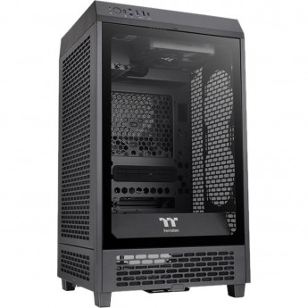 Корпус THERMALTAKE THE TOWER 200 TURQUOISE /Turquoise/Win/SPCC/Tempered Glass*1/CT140 Fan*2/Color Box