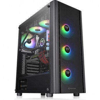 Корпус THERMALTAKE V250 TG ARGB без БП ATX 2xUSB2.0 1xUSB3.0 audio bott PSU черный