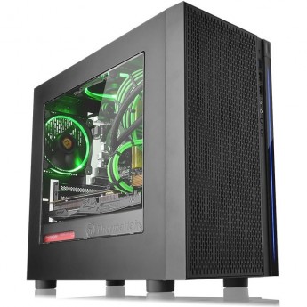 Корпус THERMALTAKE VERSA H18 Window без БП mATX 2xUSB2.0 1xUSB3.0 audio bott PSU черный