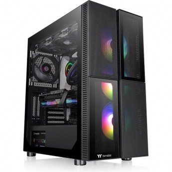 Корпус THERMALTAKE VERSA T26 TG ARGB без БП ATX 2xUSB3.0 audio bott PSU черный