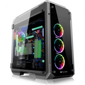 Корпус THERMALTAKE VIEW TG RGB без БП ATX audio bott PSU черный