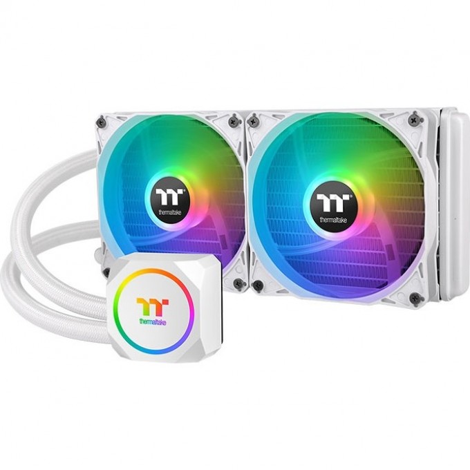 Система жидкостного охлаждения THERMALTAKE TH240 ARGB Sync Snow Edition AIO Liquid Cooler CL-W301-PL12SW-A