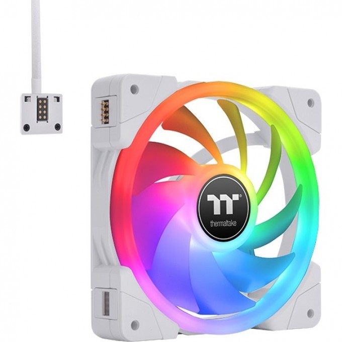 Вентилятор в корпус THERMALTAKE SWAFAN EX12 RGB PC Cooling Fan White TT Premium Edition (3-Fan Pack) CL-F161-PL12SW-A